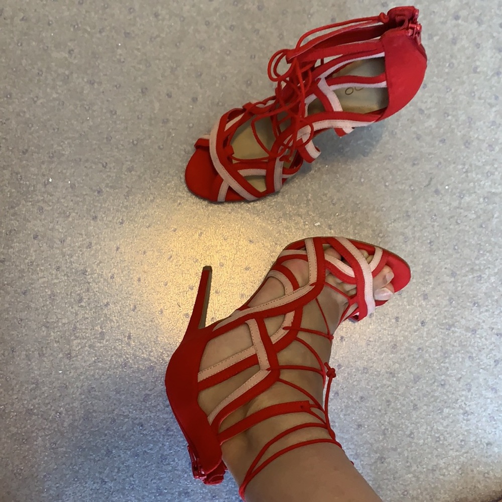 New Aldo red sexy red and pink high heels